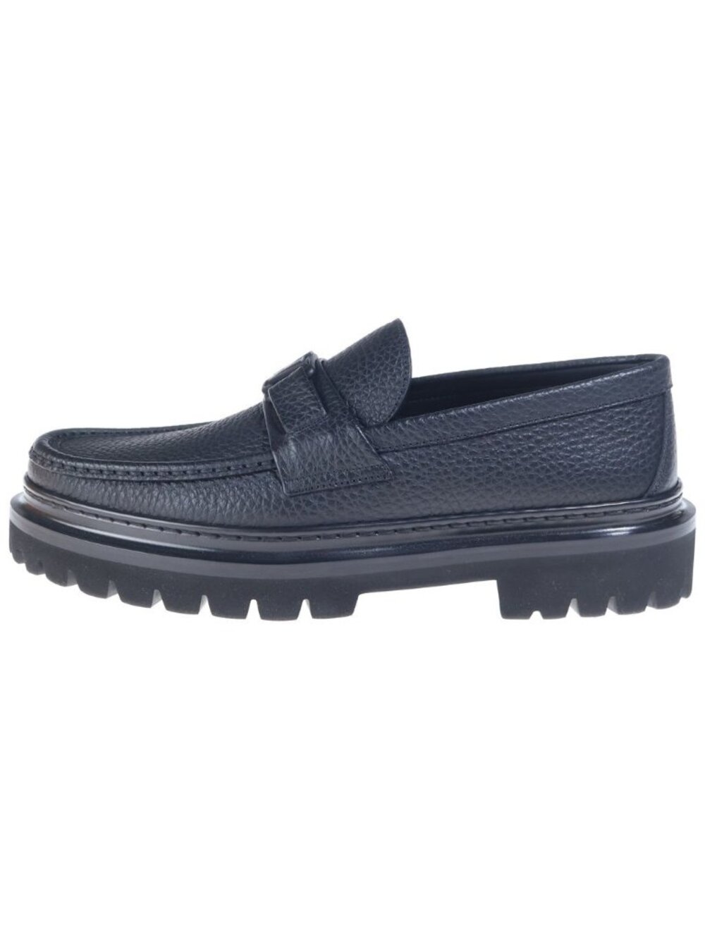 Louis Vuitton LV Major Line Leather Low Cut Shoes Loafers Black Adeov
